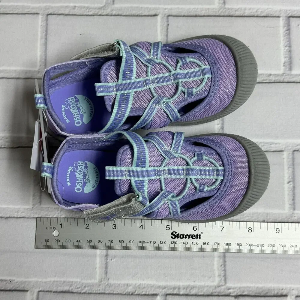 OshKosh Everplay Flexible Outsole Bump Toe Sandal Purple Lilac Toddler Size 12
